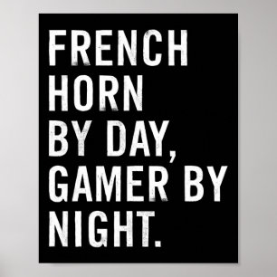 Affiche Cor d'harmonie de jour, joueur de jeux vidéo de nu