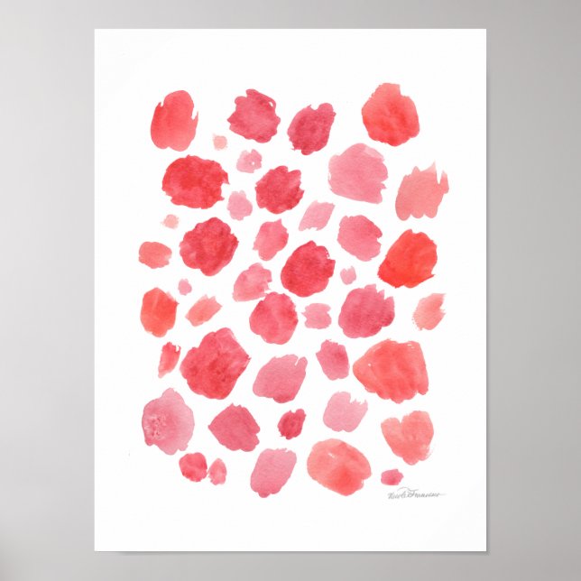 Affiche Corail Abstrait (Devant)
