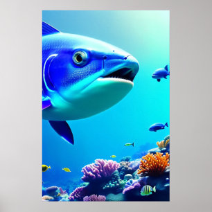 Affiche Corail Reef - Toile Art Imprimer