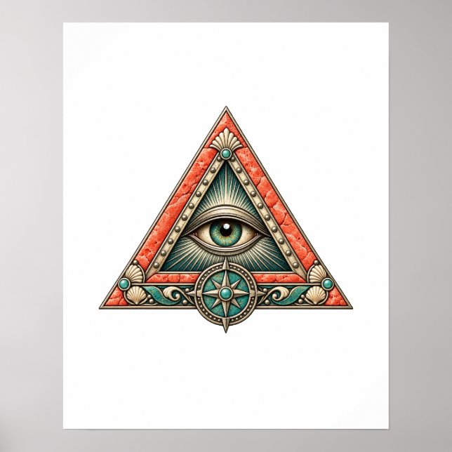 Affiche Coral Compass Eye (Devant)