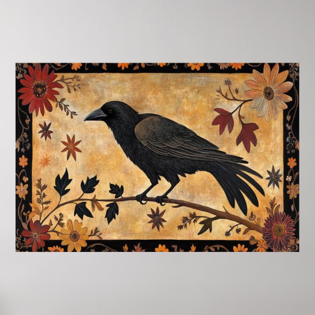 Affiche Corbeau d'automne (Devant)