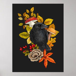 Affiche Corbeau d'automne