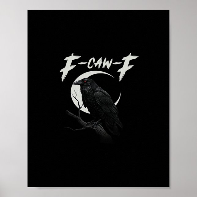 Affiche Corbeau Drôle Essentiel Créatif Décontracté (Devant)
