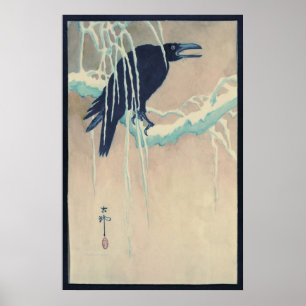 Affiche Corbeau en neige