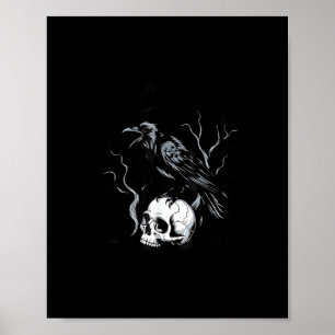 Affiche Corbeau F-Caw-F Oiseau Drôle qui dit Humour Meme C