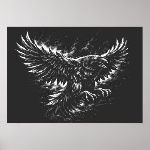 Affiche Corbeau gothique – par BurnsInHell