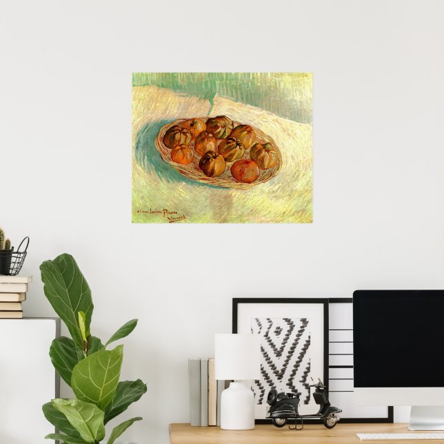 Affiche Corbeille de pommes à Pissarro par Vincent van Gog (Bureau à domicile)
