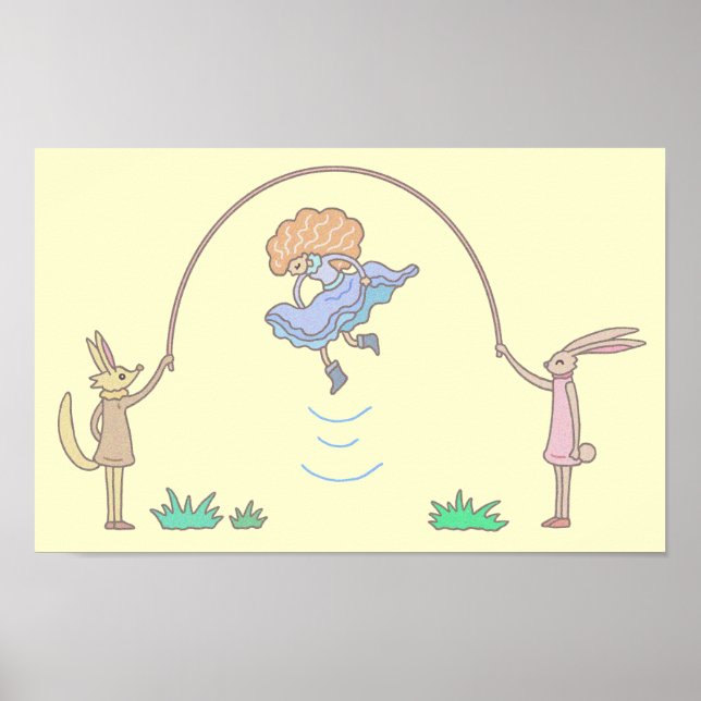 Affiche Corde à sauter digne d'un conte de fées. (Devant)