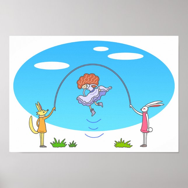 Affiche Corde à sauter digne d'un conte de fées. (Devant)