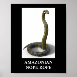 Affiche Corde de Nope Amazonienne - Anaconda Snake Danger