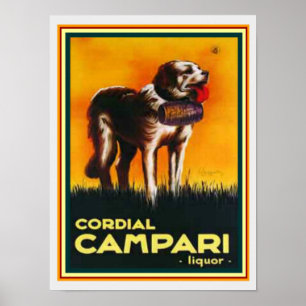 Affiche Cordial Campari Liquor Imprimer 12 x 16