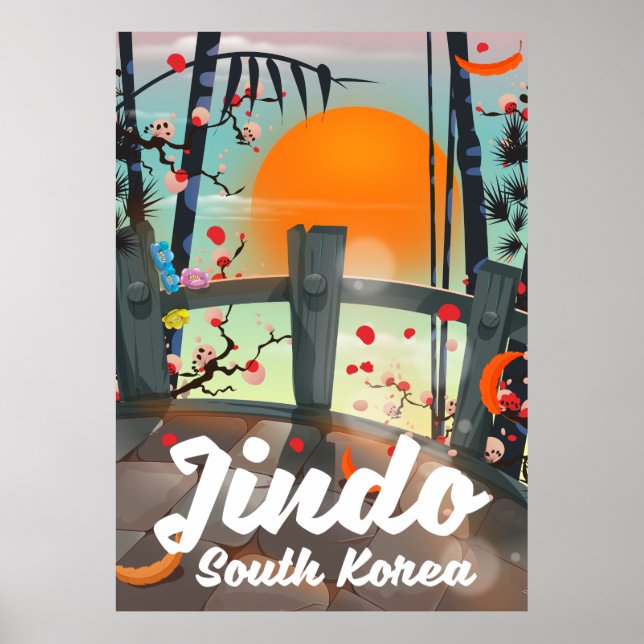 Affiche Corée du Sud du Jindo (Devant)