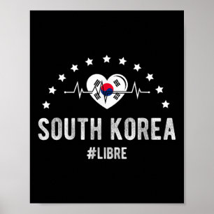 Affiche Corée du Sud #libre Fierté de Corée du Sud Patriot