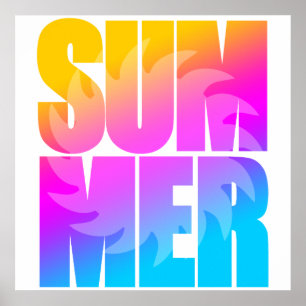 Affiche Corey Tiger 80s Été Soleil