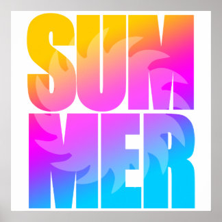 Affiche Corey Tiger 80s Été Soleil