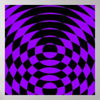 Affiche Corey Tiger 80s Op Art Vintage