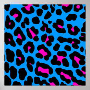Affiche Corey Tiger 80s Retro Leopard Motif