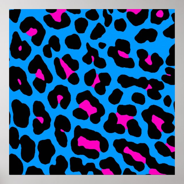 Affiche Corey Tiger 80s Retro Leopard Motif (Devant)