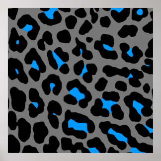 Affiche Corey Tiger 80s Retro Leopard Motif