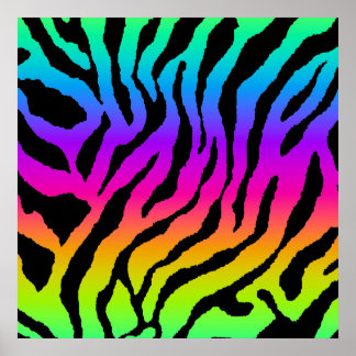 Affiche Corey Tiger 80s Retro Tiger Motif