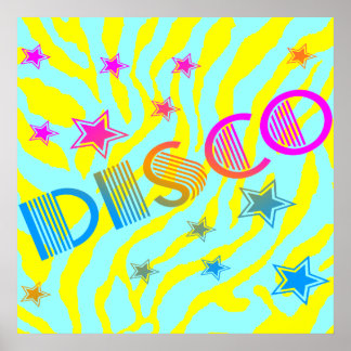 Affiche Corey Tiger 80s Vintage Disco Stars