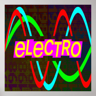 Affiche Corey Tiger 80s Vintage Electro