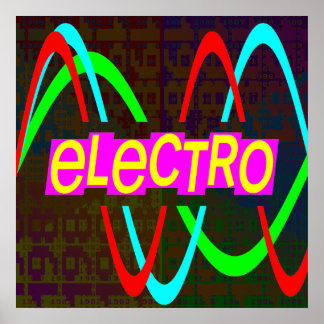 Affiche Corey Tiger 80s Vintage Electro