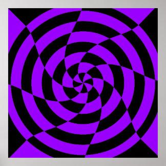 Affiche Corey Tiger 80s Vintage Op Art