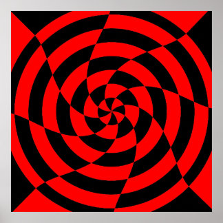Affiche Corey Tiger 80s Vintage Op Art