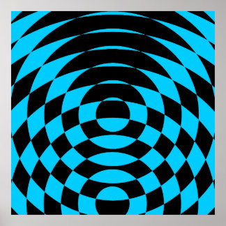 Affiche Corey Tiger 80s Vintage Op Art