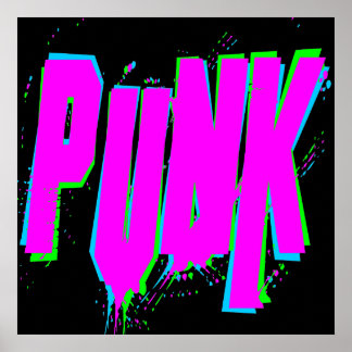 Affiche Corey Tiger 80s Vintage PUNK