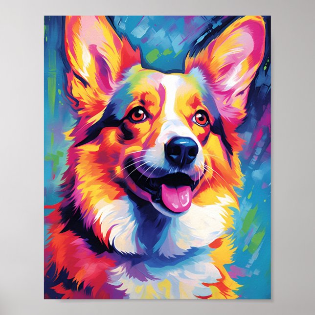 Affiche Corgi couleur (Devant)