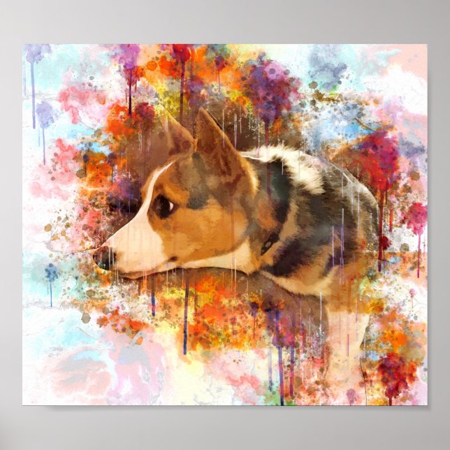Affiche Corgi gallois (Devant)