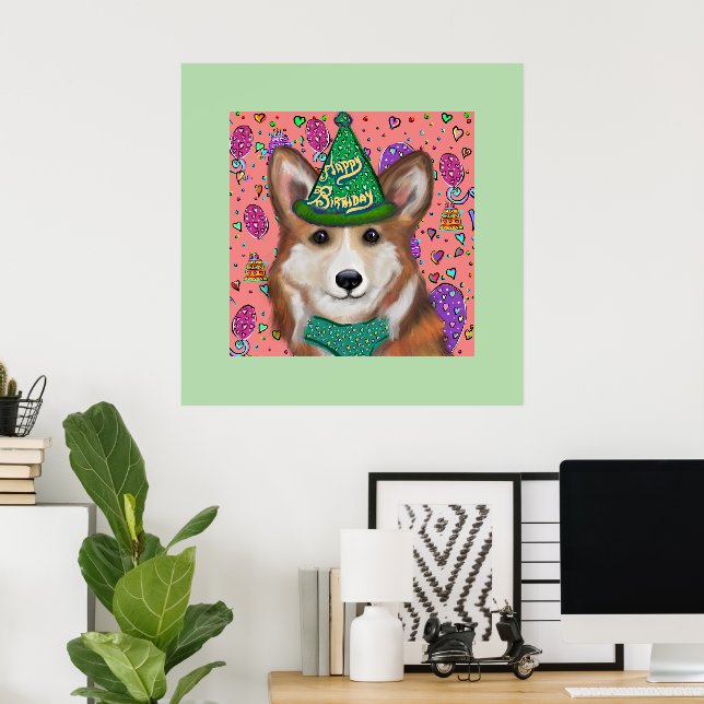 AFFICHE CORGI GALLOIS DE PEMBROKE  (Bureau à domicile)
