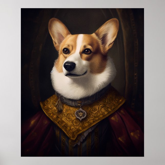 Affiche Corgi Renaissance (Devant)