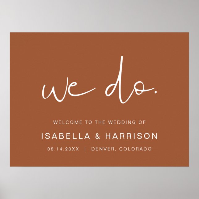 Affiche CORIANDER- Bohemian Burnt Orange We Do Welcome (Devant)