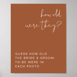 Affiche CORIANDER Boho Terracotta Quel Âge Ils Étaient