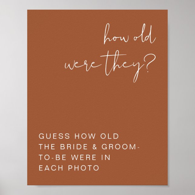 Affiche CORIANDER Boho Terracotta Quel Âge Ils Étaient (Devant)