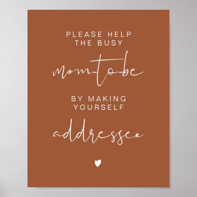 Affiche CORIANDER Terracotta Adresse du panneau Enveloppe (Devant)