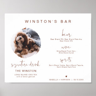 Affiche CORIANDRE Boho 1 Photo Boisson Signature Animaux B