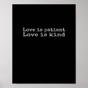Affiche Corinthiens L'amour est patient L'amour est gentil