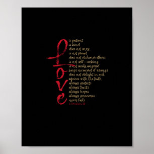 Affiche Corinthiens Verset Biblique L'amour Est Patient L'