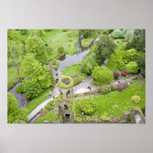 Affiche Cork, Irlande. Le tristement célèbre château de