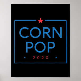 Affiche Corn Pop Joe Biden Anti Gaffe Drôle Président Trum