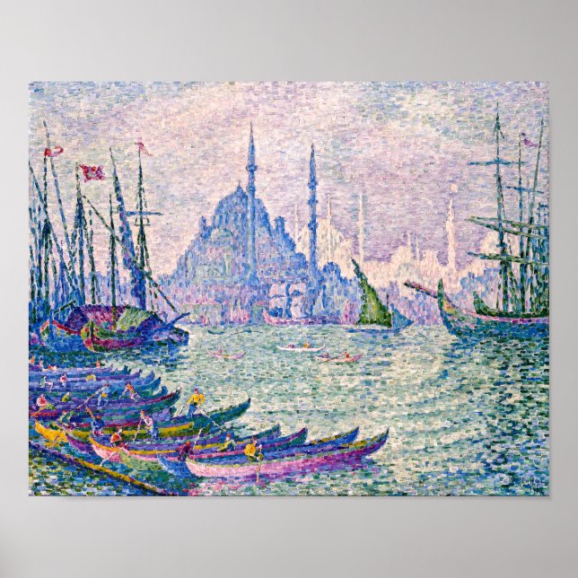 Affiche Corne d'or, Minarets | Paul Signac | (Devant)