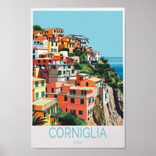 Affiche Corniglia Italie Côte Imprimer