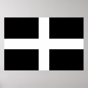 Affiche Cornish Flag (Cornwall) (County of England, UK)