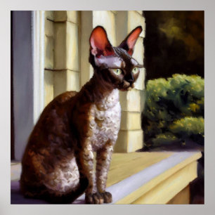 Affiche Cornish Rex Cat