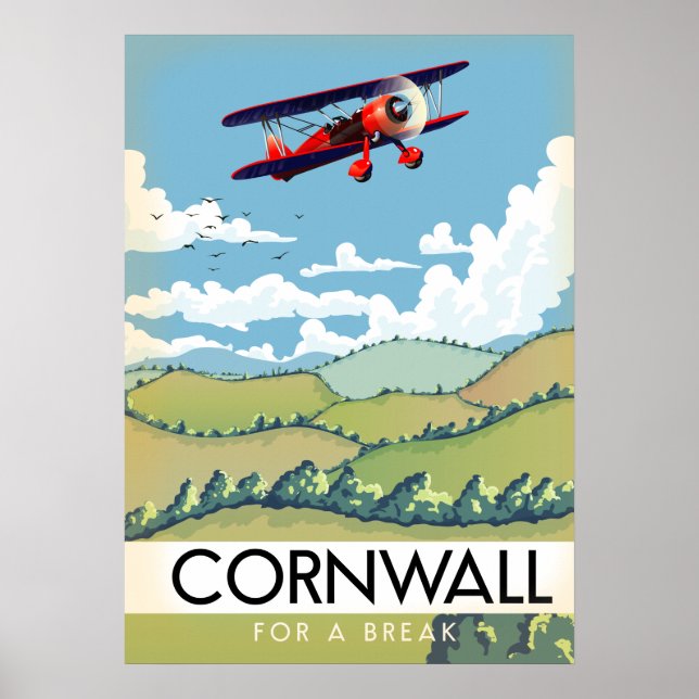 Affiche Cornwall pour des vacances (Devant)