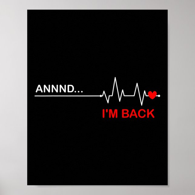 Affiche Coronaire Byp Artery Open Heart Maladies Chirurgie (Devant)